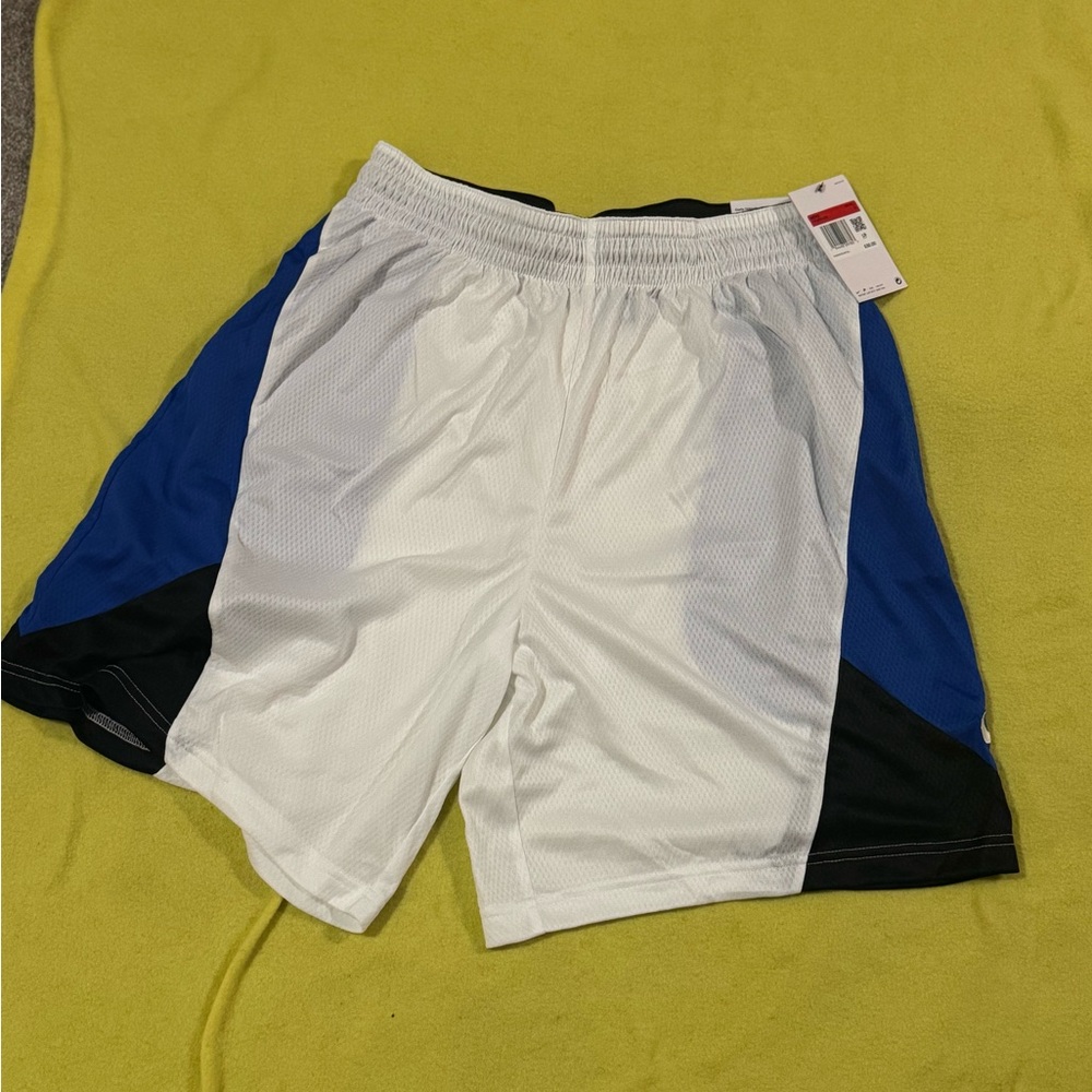 Nike Men's White and Black Athletic Shorts